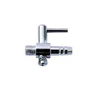 Lot de 2 pompes à air en acier inoxydable for aquarium, tuyau de débit d'air et vanne de contrôle. Accessoires for pompe à air for aquarium.(Screw thread 1 way)