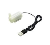 Lot de 2 pompes à eau submersibles portatives sans balais CC 5 V USB (blanc horizontal)