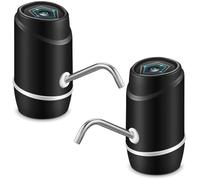 Lot de 2 pompes électriques pour bouteille d'eau, chargeur USB et distributeur d'eau potable automatique à piles, interrupteur portable à une touche pour la maison, le bureau, la cuisine