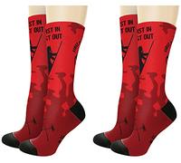 Lot De 2 Pompier Premier Entré Dernier Sorti Femme Homme Chaussettes De Tennis Respirant Chaussette De Travail Chaudes Socquette D'Équipage Pour Extérieur Intérieur Voyager