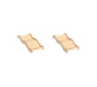 Lot de 2 ponts en bois pour hamster et escalade - 9,5 x 19,5 cm - 9,5 x 19,5 cm