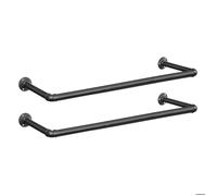 Lot de 2 Portants à vêtement industriel - SONGMICS - Noir - Capacité de 50 kg