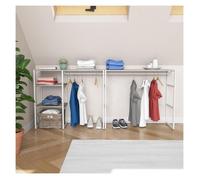 Lot de 2 portants vêtements sous combles KADRA modulables 200x85cm