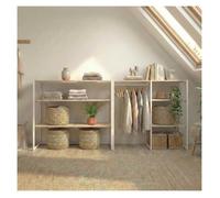 Lot de 2 portants vêtements sous combles KADRA modulables 200x85cm