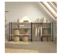 Lot de 2 portants vêtements sous combles KADRA modulables 200x85cm