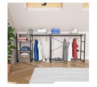 Lot de 2 portants vêtements sous combles KADRA modulables 200x85cm