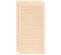 Lot de 2 Porte à Persiennes, Porte d'armoire Panneaux de Placard Garde-Robe Buffet 2 pcs 99,3x49,4 cm pin massif