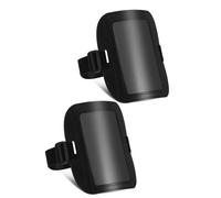 Lot de 2 porte-badges en cuir pour homme, avec bracelet élastique ajustable et support pour forfait de ski.