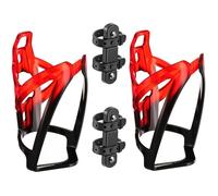 Lot de 2 porte-bidons pour vélo - Porte-bidons universel - Ultraléger - Sans perforation - Comprend 2 supports - Convient aux VTT