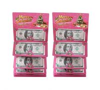 Lot de 2 porte-billets de Noël avec 10 emplacements pour cartes cadeaux de Noël surprise, enveloppes pour chèques ou cartes cadeaux, Rose A, 2 pièces, Classique