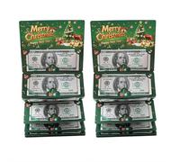 Lot de 2 porte-billets de Noël avec 10 emplacements pour cartes cadeaux de Noël surprise, enveloppes pour chèques ou cartes cadeaux, Vert b, 2 pièces, Classique