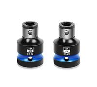 Lot de 2 porte-bits pour impact, adaptateurs carrés de 3/8 pouces à 1/4 pouce hexagonal pour clés à chocs et cliquets