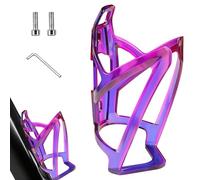 Lot de 2 porte-bouteilles réglables ultra légers avec outil à vis, porte-gobelet universel pour vélo de route et VTT (bleu violet)