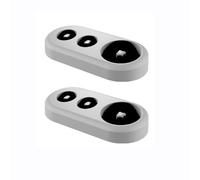 Lot de 2 porte-brosses à dents électriques compatibles avec Oral Bio, 1 brosse à dents et 2 têtes de brosse pour le rangement dans la salle de bain, noir