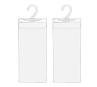Lot de 2 porte-cartes handicap transparents de 25,4 x 12,7 cm avec protecteur de cartes de stationnement avec cintre pour cintre annulation titulaire de stationnement désactivé
