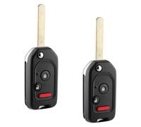 Lot de 2 porte-clés de rechange pour Honda CRV CRZ 2007 2008 2009 2010 2011 2012 2013 2014 2015 Honda CRV CRZ Fit Insight Accord Crosstour Coupé (MLBHLIK-1T)