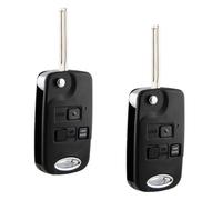 Lot de 2 porte-clés de rechange pour Lexus RX330 RX350 RX400H 2004 2005 2006 2007 2008 2009 Lexus RX330 RX350 RX400H (HYQ12BBT 4D68)
