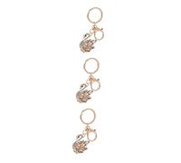 Lot de 2 Porte-clés en Forme de Cygne avec Strass - Décoration à Suspendre - pour de Voiture, Goldenx3 pièces, 4X3.5X0.5CMx3pcs