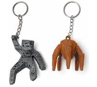 Lot de 2 porte-clés figurines Project Hail Mary - Rocky et Grace statues suspendues - Collection inspirée du film Projet Hail Mary - Alien et astronaute Projet Salut - Projet Dernière Chance