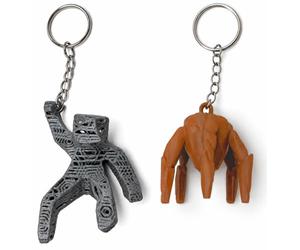 Lot de 2 porte-clés figurines Project Hail Mary - Rocky et Grace statues suspendues - Collection inspirée du film Projet Hail Mary - Alien et astronaute Projet Salut - Projet Dernière Chance
