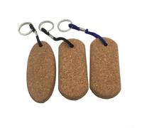 Lot de 2 porte-clés flottants en liège naturel pour kayak, canoë, paddleboard - Porte-clés léger et flottant pour sports nautiques et activités en plein air