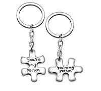 Lot de 2 porte-clés pour la Saint-Valentin avec inscription « Her Weirdo His Crazy Couple », Lien You're My Person, 1