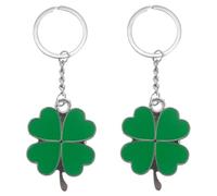 Lot de 2 porte-clés trèfle à quatre feuilles - de remise de diplôme, vert,