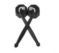 Lot de 2 porte-craies de billard octogonales en plastique Noir | 150 mm de longueur, boîte compacte de 30 mm, légère de 20 g, facile à transporter, facile à transporter