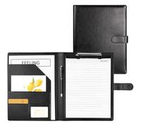 Lot de 2 Porte Documents A4, Porte bloc A4 à rabat avec pince pour tenir les documents, Range Documents, Trieur Organiseur Portfolio Planchettes