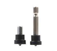 Lot de 2 porte-embouts de tournevis magnétiques avec tige hexagonale pour travaux ménagers et installation de vis de cloison sèche 2550 mm