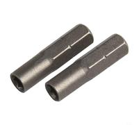 Lot de 2 porte-embouts hexagonaux pour tournevis électrique, tige hexagonale de 6,35 mm vers douille de 4 mm, adaptateur d'embout de précision en métal pour travail délicat