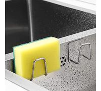 Lot de 2 porte-éponges en acier inoxydable 304 pour évier de cuisine - Auto-adhésif - Éponge - Étanche