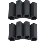 Lot de 2 porte-forets magnétiques compacts pour pilotes électriques, peut contenir en toute sécurité 4 pièces d'embouts hexagonaux de 6,35 mm pour un flux de travail efficace