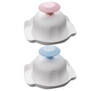 Lot de 2 porte-fruits de sécurité, râpe de cuisine, protection des doigts pour raboter, support à légumes pour râper en V et râper, porte-fruits, protection des mains pour raboter et râper en toute