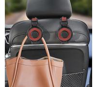 Lot de 2 porte-gobelets pour appuie-tête de voiture avec crochet pour dossier de siège - Support de boisson réglable pour bouteilles, canettes et tasses (jusqu'à 8,9 cm de circonférence), Compat