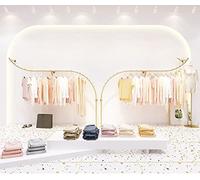 Lot de 2 porte-manteaux muraux en tube rond pour chambre à coucher