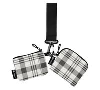 Lot de 2 porte-monnaie pour femme - Étui minimaliste pour cartes de visite - Organisateur d'argent avec porte-clés - Pour femme et fille, Plaid Buffalo, 4.13"(L) x 3.5"(W), Accessoire de voyage
