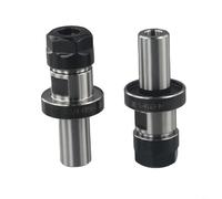 Lot de 2 porte-outils ER16 à tige droite de 3/4" pour TTS avec 1 jauge de longueur de 96,5 cm et bride de 1,5 cm pour le maintien des outils