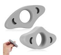 Lot de 2 Porte-Pages en Silicone pour Pouce - nneau de pouce, Lecture Mains Libres, Marque-Page et Support de Page Antidérapant - Cadeau pour Amoureux des Livres (Gris, 20 mm et 22 mm)