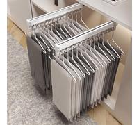 Lot de 2 porte-pantalons coulissants for garde-robe - Tringle de placard extensible et coulissante, tringle de placard extensible et coulissante, tringle à vêtements réglable for garde-robe(500MM/19.7
