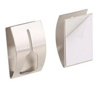 Carlo Milano 2 porte-serviettes adhésifs en acier inoxydable
