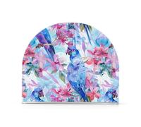 Lot de 2 porte-serviettes autoportants en acrylique bleu doux en jacinthe d'ara fuchsia pour cocktail de ferme, décoration de la maison, cocktail de ferme