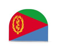 Lot de 2 porte-serviettes en acrylique pouvant contenir 50 à 60 serviettes en une seule pièce pour salle de bain et table de chevet - Facile à nettoyer - Drapeau de l'Érythrée - Dimensions précises