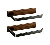 Lot de 2 porte-serviettes en papier compact de 15 cm avec colle solide | Pas de perçage nécessaire, colle solide forte, pour une installation instantanée, murs sans dommages