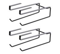 Lot de 2 porte-serviettes muraux en fer multifonctionnels - Pratique pour le rangement hygiénique du placement de la salle de bain de cuisine