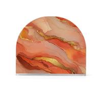 Lot de 2 porte-serviettes pour table pouvant contenir 50 à 60 serviettes en une seule pièce - Porte-serviettes de cuisine et de salle à manger - Utilisation tout au long de l'année - Marbre terre