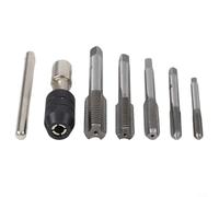 Lot de 2 porte-tarauds à cliquet avec poignée en T réglable pour filetage de vis à machine, utilisation dans la fabrication de machines et l'entretien de meubles (2 pièces, 5 à 12 mm)