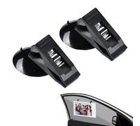 Lot de 2 porte-tickets à clipser pour pare-brise de voiture, porte-tickets de facture, porte-cartes, tickets de voiture, porte-tickets de voiture, porte-carte d'identité, support de stationnement de
