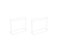 Lot de 2 porte-vêtements pour maison de poupée, accessoires de salon, porte-vêtements, blanc 15 x 12 cm