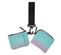 Lot de 2 portefeuilles Mojito pour femme - Grande capacité - Pour cartes de crédit et pièces de monnaie - Avec poche zippée - Blush and Blue, Blush et Blue Mojito, 1 size, Décontracté